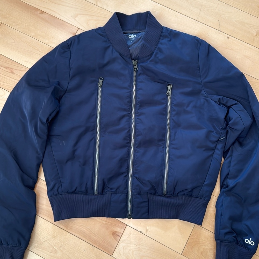 Alo bomber jacket navy